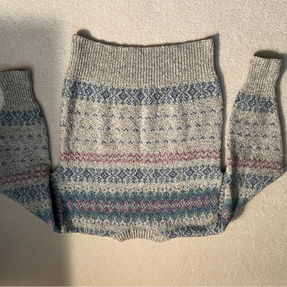 Vintage Eddie Bauer Crewneck Fair Isle Sweater - Picture 7 of 10